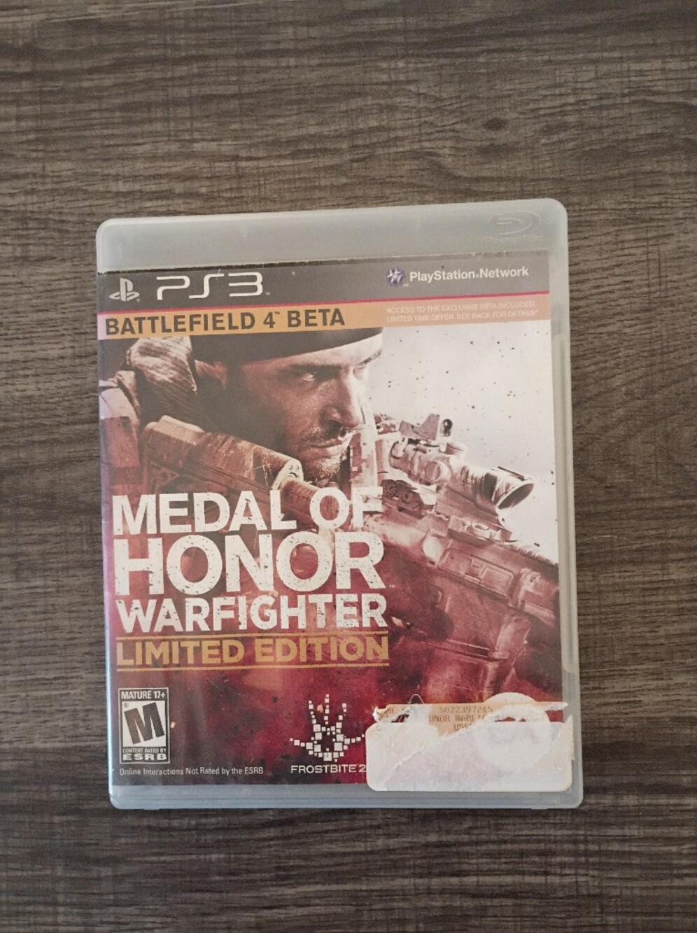 Sony PS3 Medal of Honor Warfighter Limited Edition - Red/Brown Artwork
